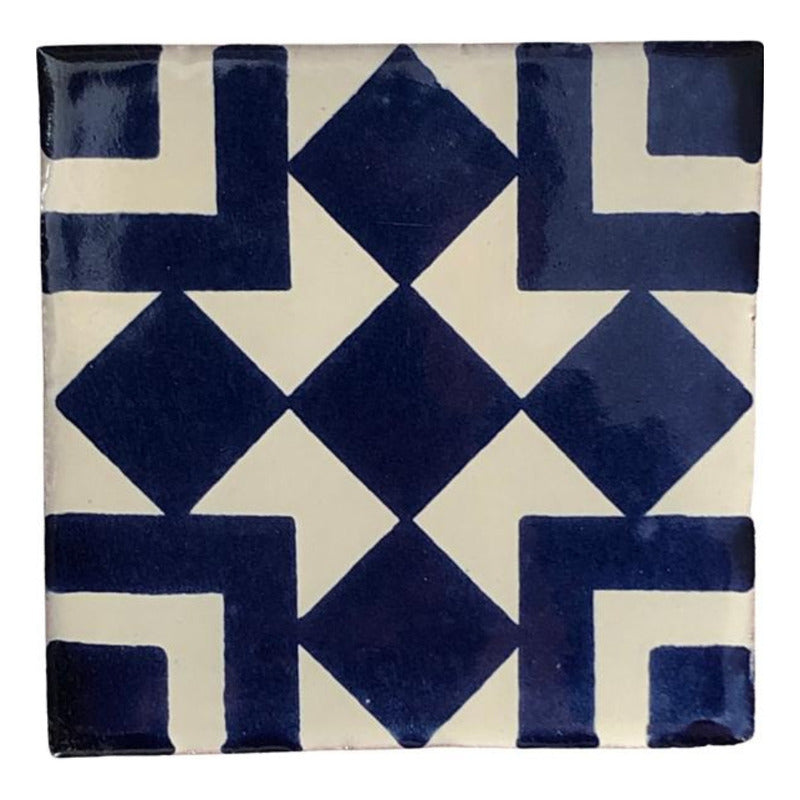 Azulejo 10.5cm Artesanal Talavera Liso 90pz #acls Acls-40