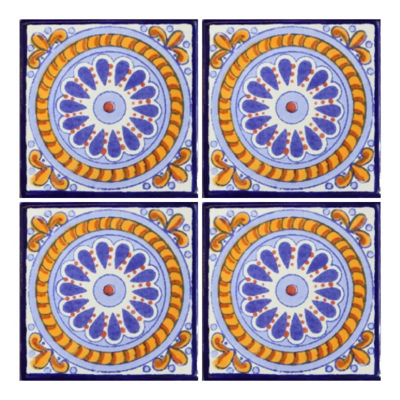 Azulejo Cerámico Artesanal 1m2  Alhambra 02 Blanco