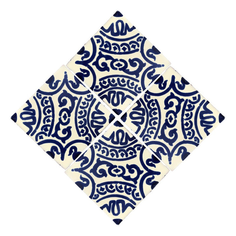 Azulejo Artesanal Tipo Talavera Liso 90pz #acls-57