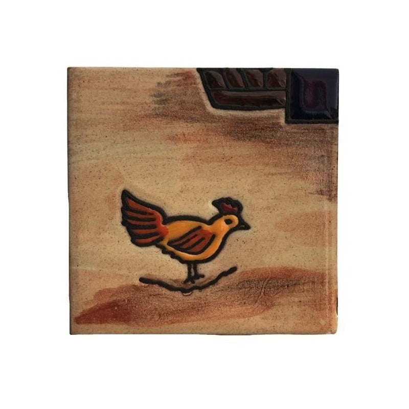 Mural 24pz Azulejo Artesanal Tipo Talavera Relieve #02