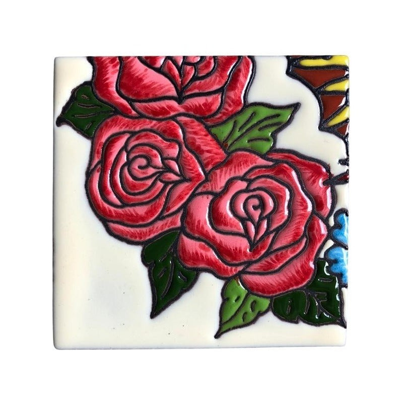 Mural 12pz Azulejo Artesanal Tipo Talavera Relieve #m012-01