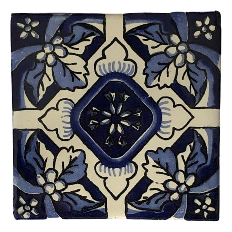 Azulejo Artesanal Tipo Talavera Liso 90pz #acln-25