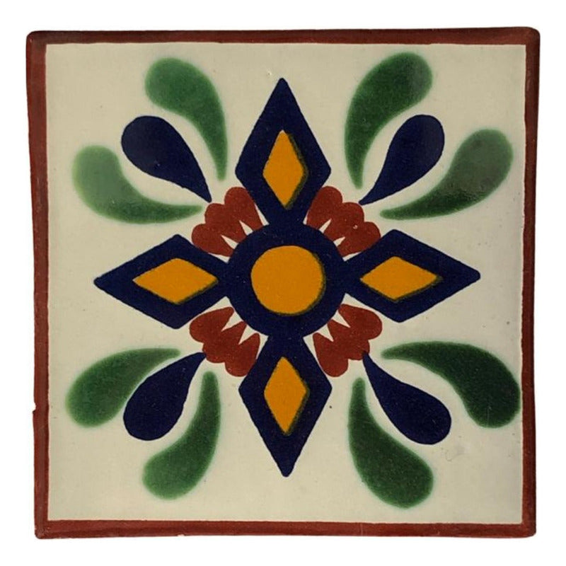 Azulejo Artesanal Tipo Talavera Liso 90pz #acln-20