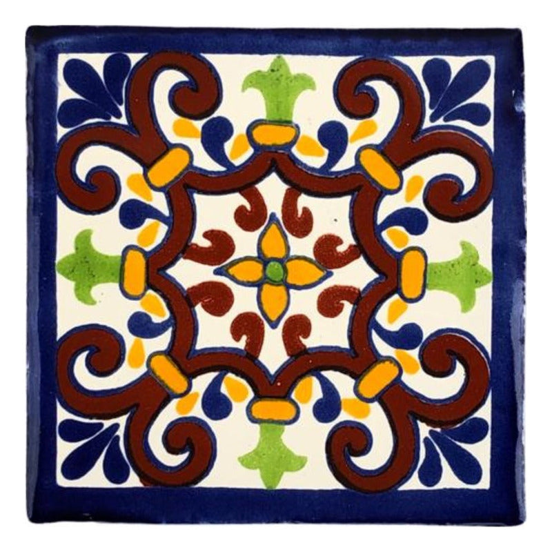 Azulejo Artesanal Talavera Liso 90pz #acln-49