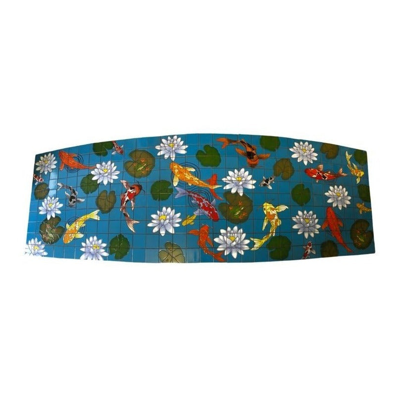 Mural 300pz Azulejo Artesanal Tipo Talavera Relieve #01