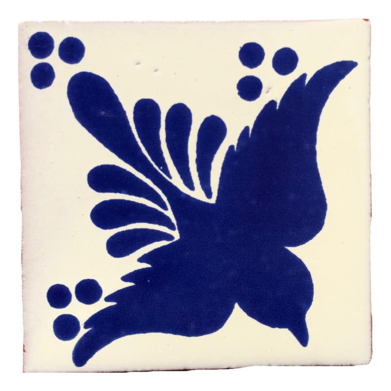 Azulejo 10.5cm Artesanal Talavera Liso 90pz #acls-137