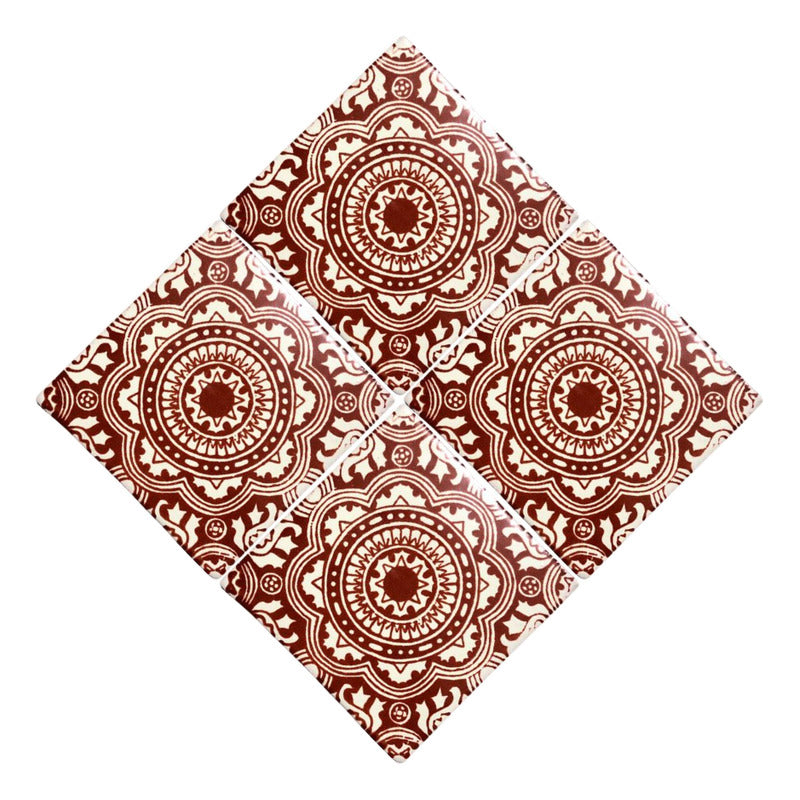 Azulejo 10.5cm Artesanal Talavera Liso 90pz #acls-53