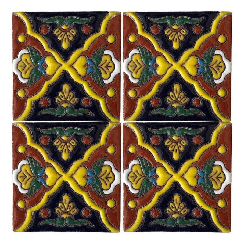 Azulejo Artesanal Talavera Relieve 90pz #acrs-29