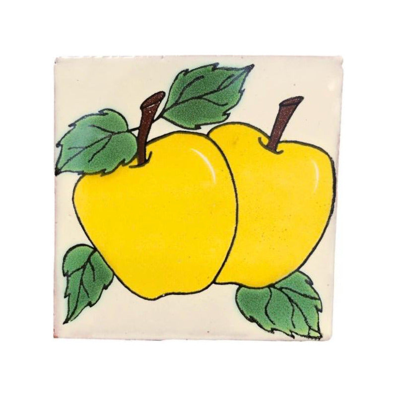 Azulejo 10.5cm Artesanal Tipo Talavera Liso 90pz #acln-05