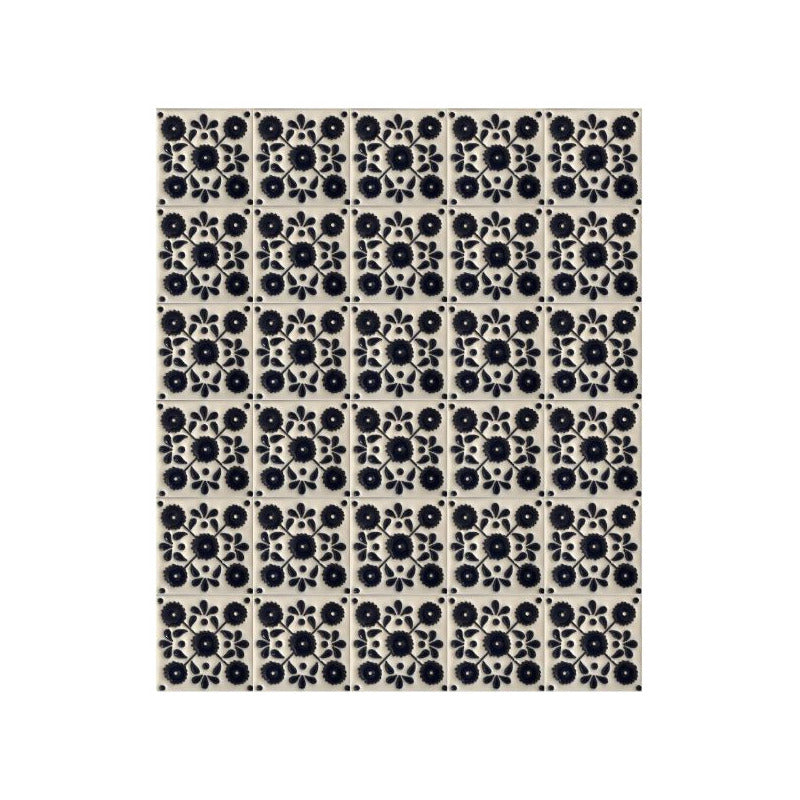 Azulejo Artesanal Tipo Talavera Relieve 90pz #acrs-30