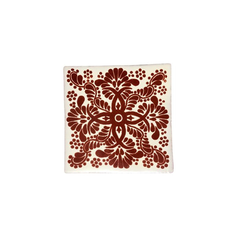 Azulejo 10.5cm Artesanal Tipo Talavera Liso 90pz #acls-75