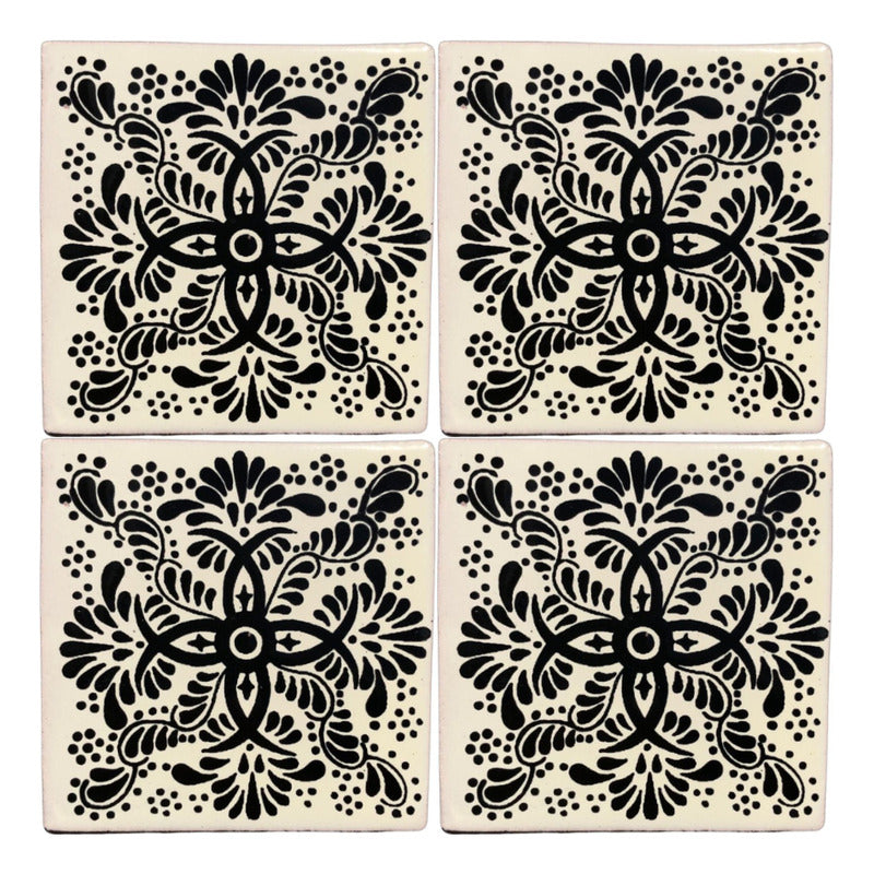 Azulejo 10.5cm Artesanal Talavera Liso 90pz #acls-107