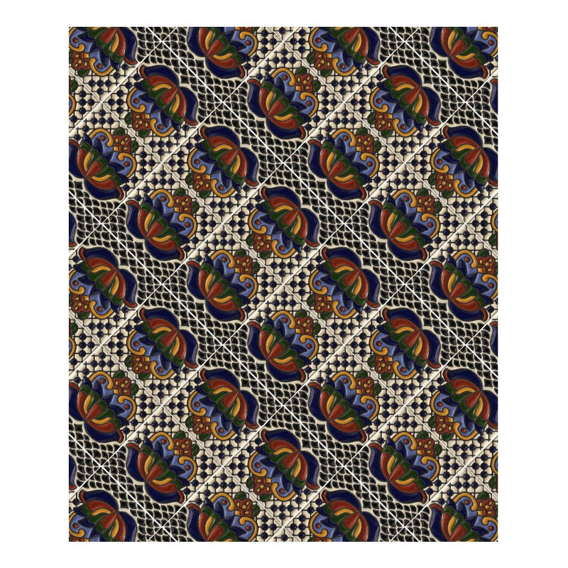 Azulejo 11cm Artesanal Talavera Relieve 90pz #acrs-15