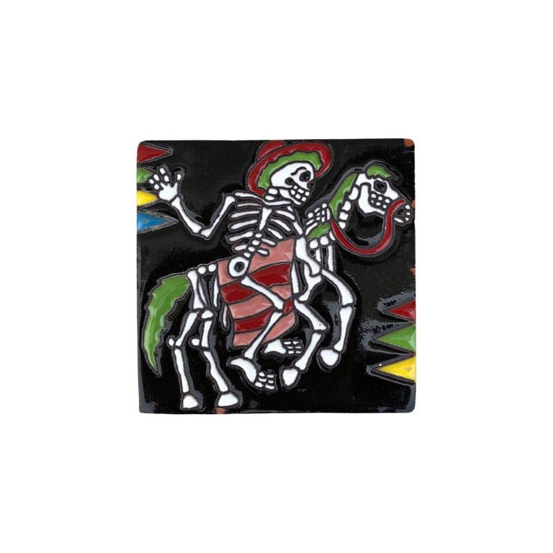 Azulejo 11cm Artesanal Tipo Talavera Relieve 90pz #acre Acre-55