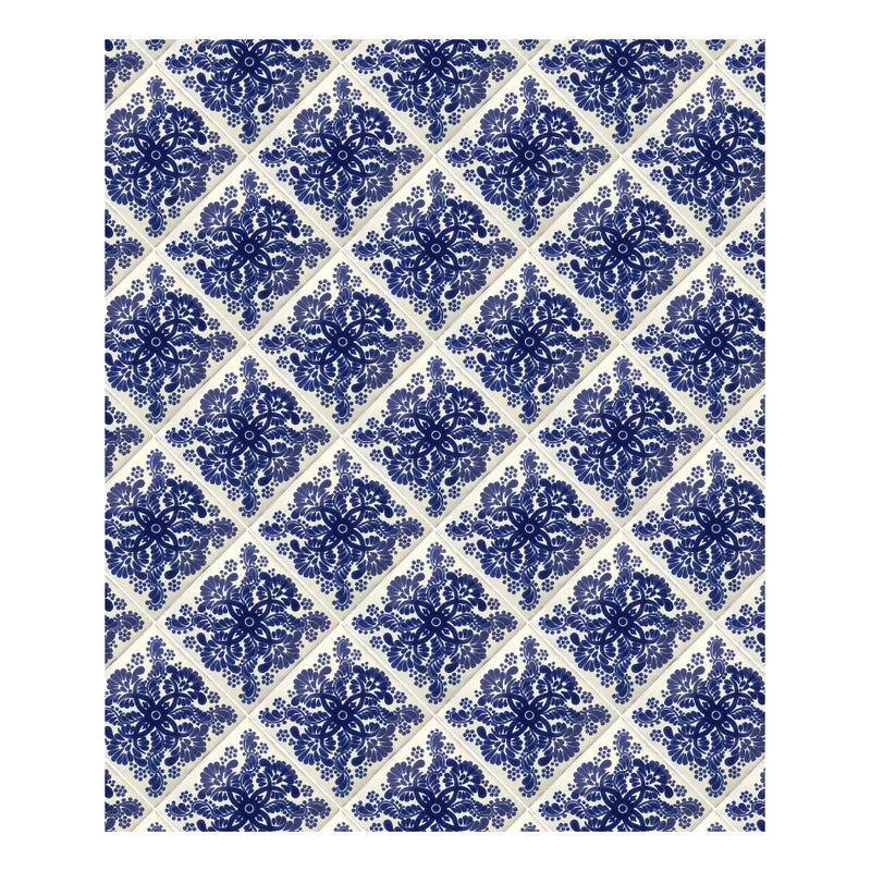 Azulejo 10.5cm Artesanal Talavera Liso 90pz #acls-51