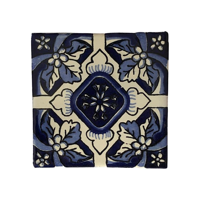 Azulejo 10.5cm Artesanal Tipo Talavera Liso 90pz #acln Acln-25