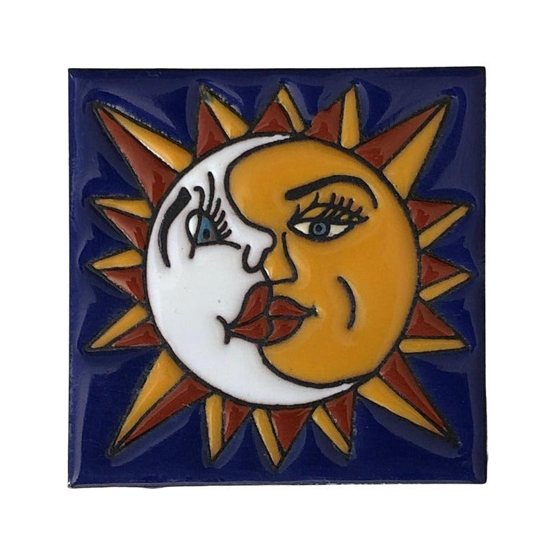 Azulejo 11cm Artesanal Tipo Talavera Relieve 50pz #acrn Acrn-24