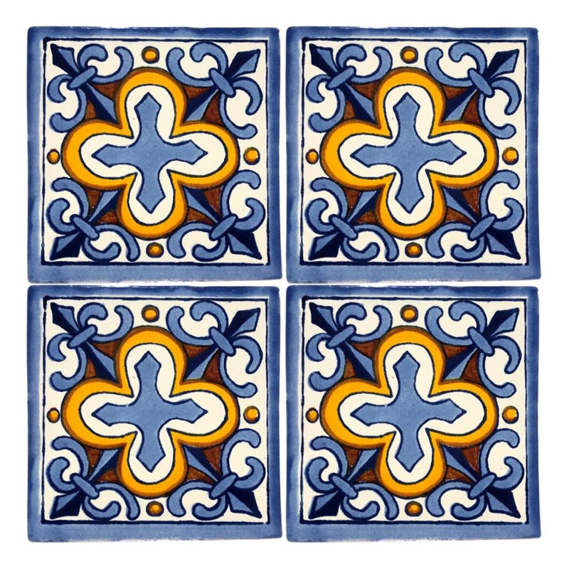 Azulejo Artesanal Talavera Liso 90pz #acln-47