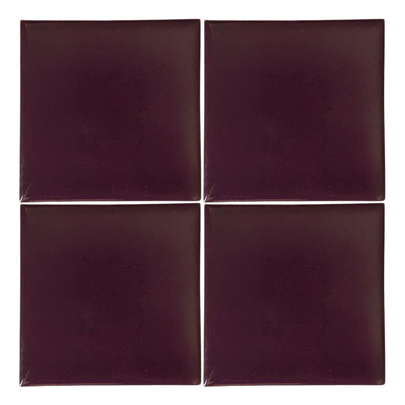 Azulejo Artesanal Talavera Liso 90pz Colores Uva