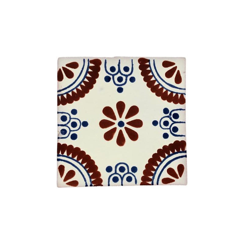 Azulejo 10.5cm Artesanal Talavera Liso 90pz #acls-98