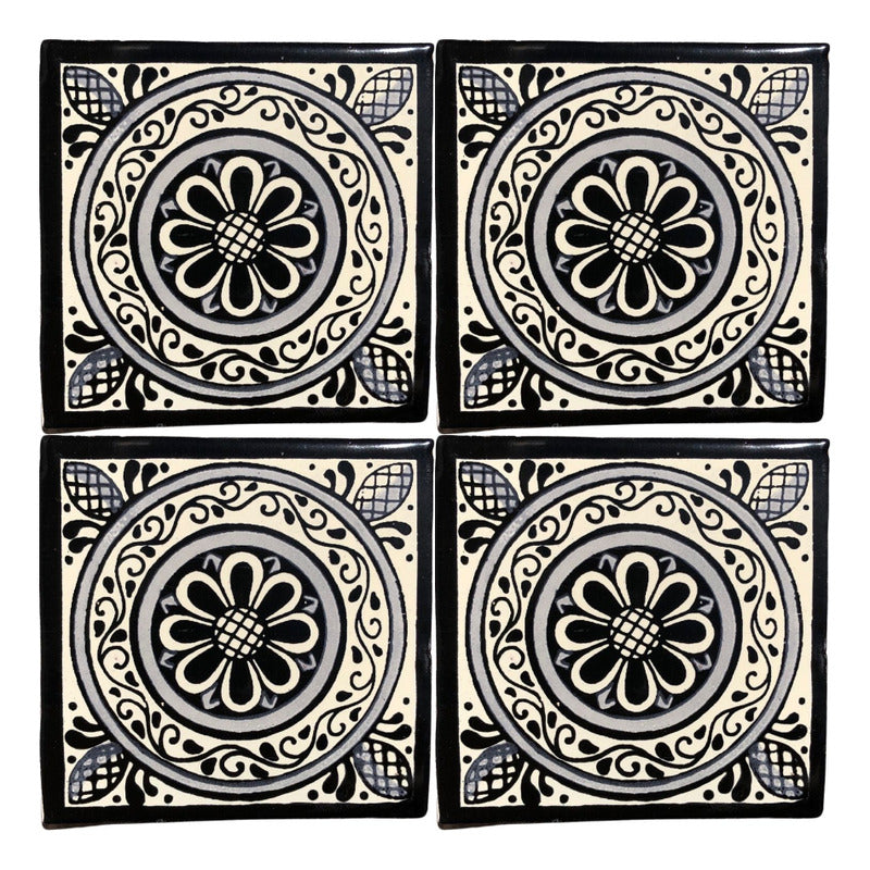Azulejo 10.5cm Artesanal Talavera Liso 90pz #acls-113