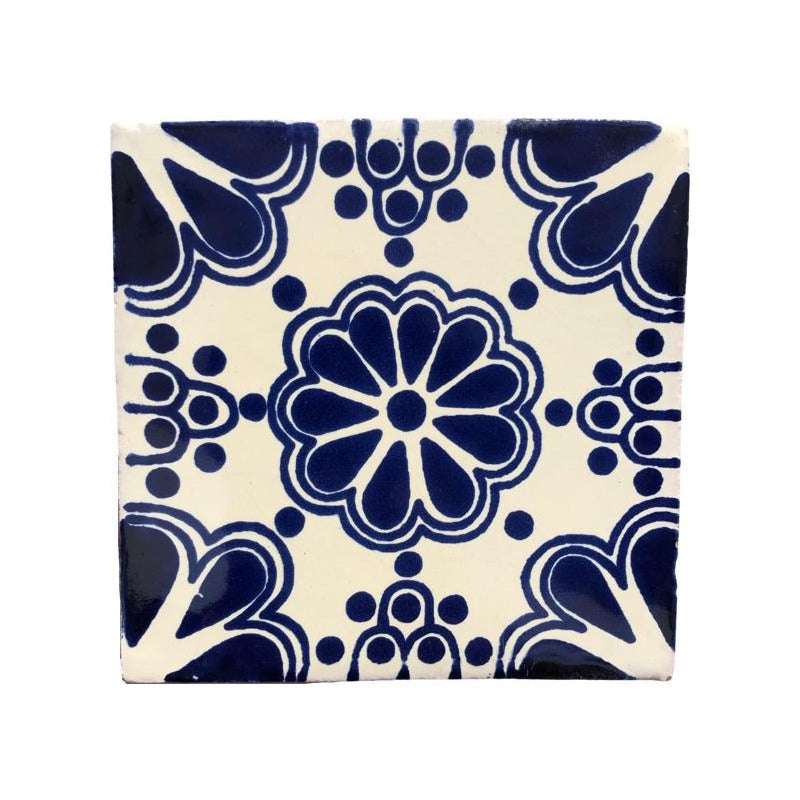 Azulejo 10.5cm Artesanal Talavera Liso 90pz #acls Acls-58