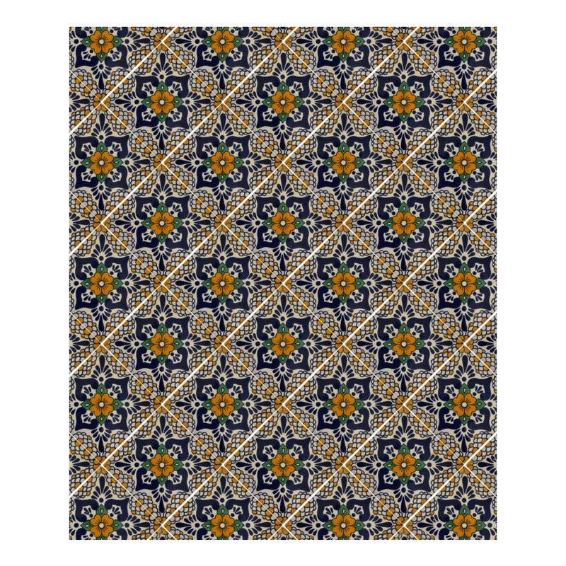 Azulejo 10.5cm Artesanal Talavera Liso 90pz #acln-37
