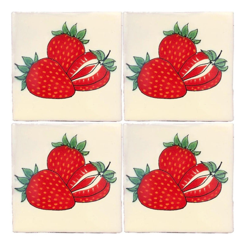 Azulejo 10.5cm Artesanal Talavera Liso 90pz #acln-03