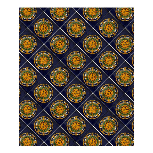 Azulejo 10.5cm Artesanal Talavera Liso 90pz #acln-18