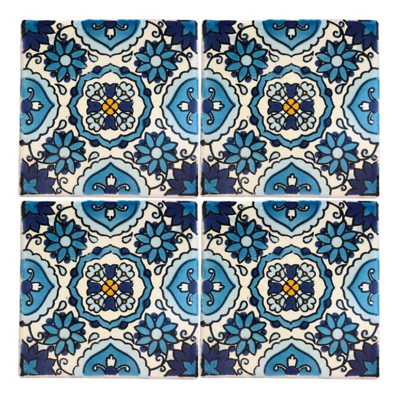 Azulejo Artesanal Talavera Liso 90pz #acln-50