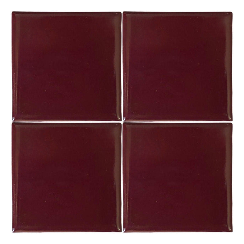 Azulejo Artesanal Talavera Liso 90pz Vino