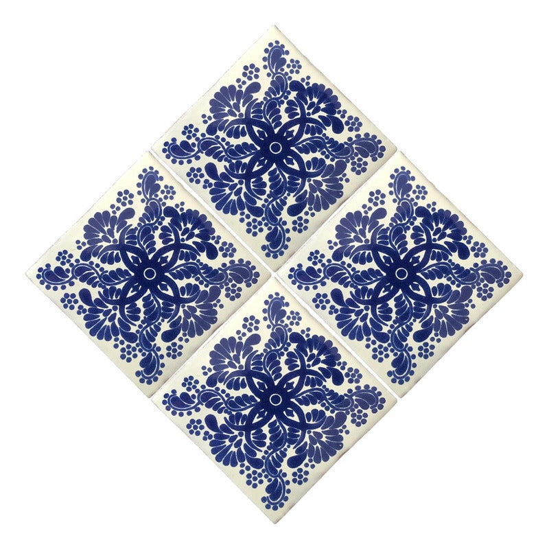 Azulejo Artesanal Talavera Liso 90pz #acls-51