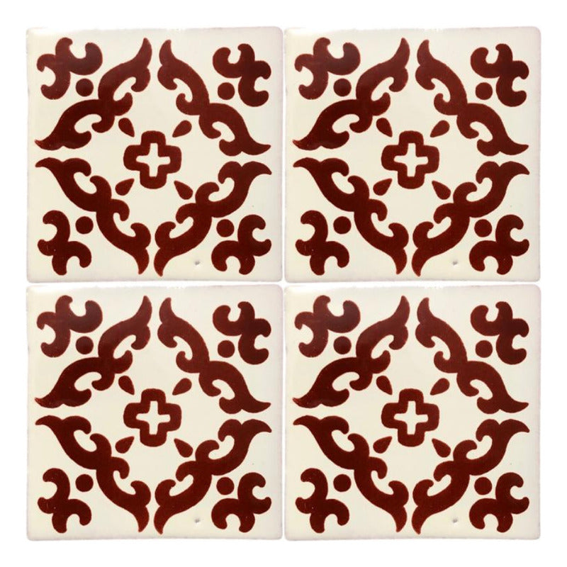 Azulejo 10.5cm Artesanal Talavera Liso 90pz #acls-70