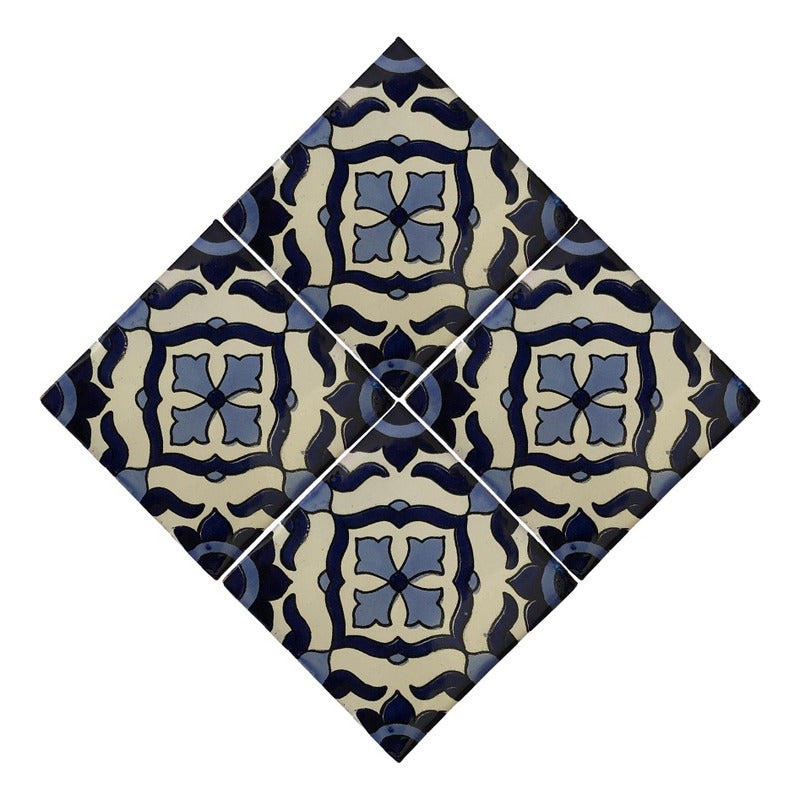 Azulejo Artesanal Talavera Liso 90pz #acln-26