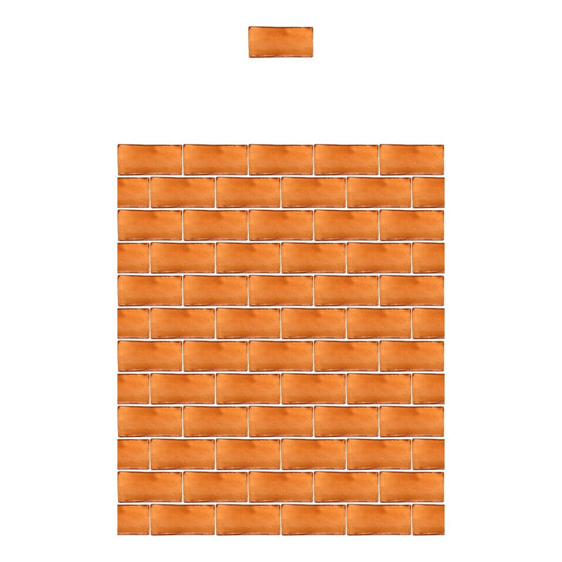 Azulejo 5cmx10cm Artesanal Talavera Liso 200pz Mostaza S/bco