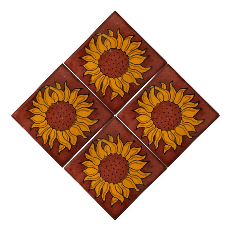 Azulejo 10.5cm Artesanal Talavera Liso 90pz #acln-14