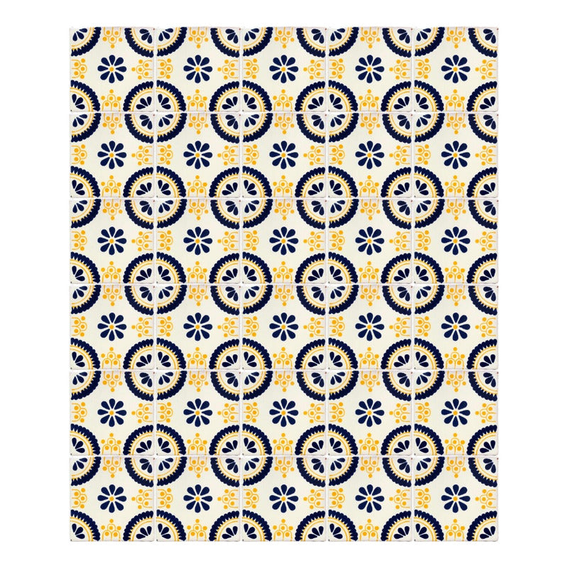 Azulejo Artesanal Talavera Liso 90pz #acls-100