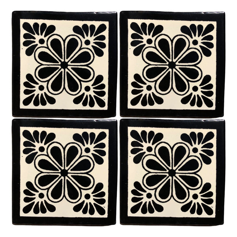 Azulejo 10.5cm Artesanal Talavera Liso 90pz #acls-111