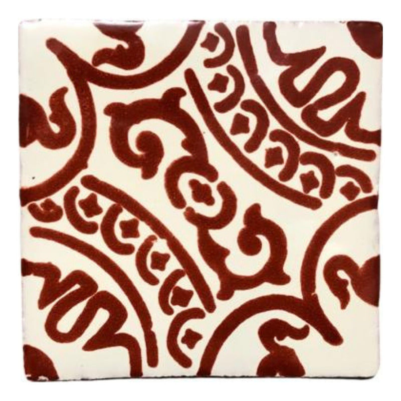 Azulejo 10.5cm Artesanal Tipo Talavera Liso 90pz #acls Acls-71