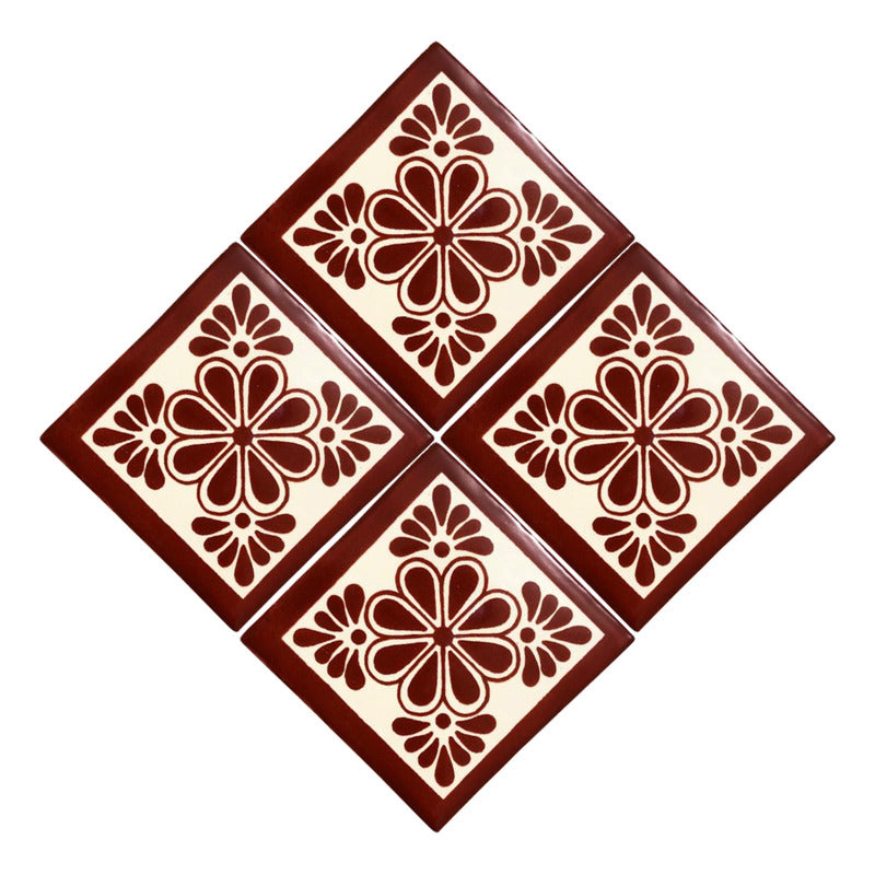 Azulejo 10.5cm Artesanal Talavera Liso 90pz #acls-74