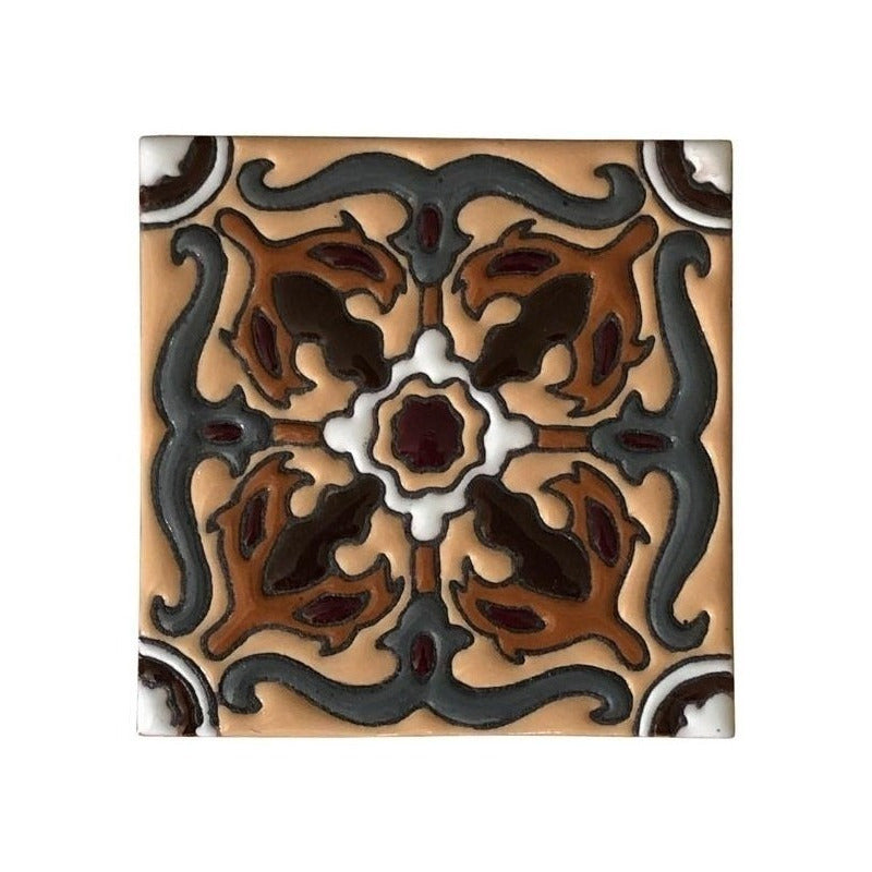 Azulejo Artesanal Tipo Talavera Relieve 90pz #acrs-17