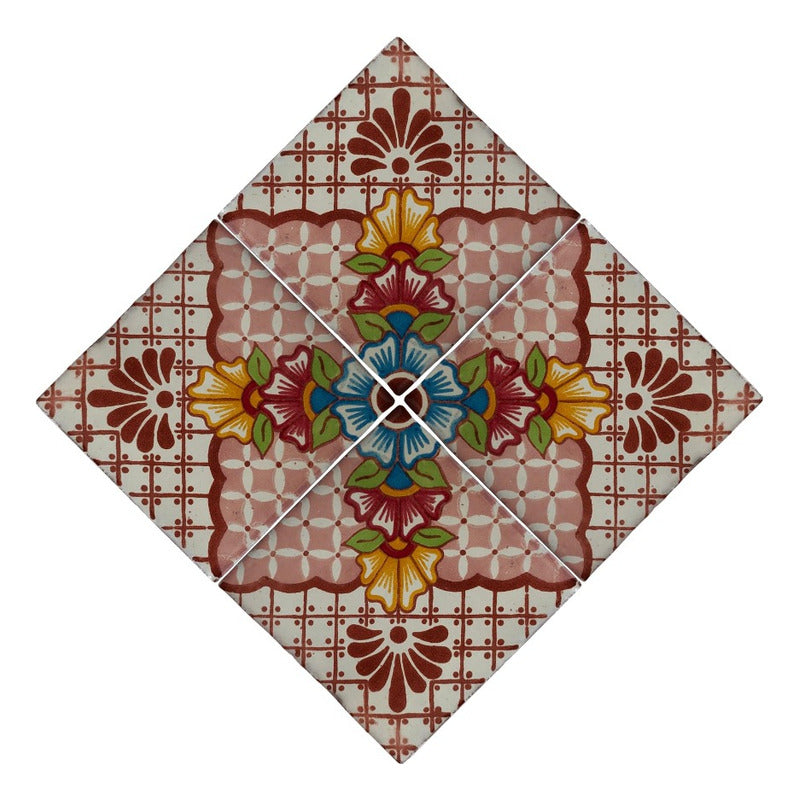 Azulejo Artesanal Talavera Liso 90pz #acln-34