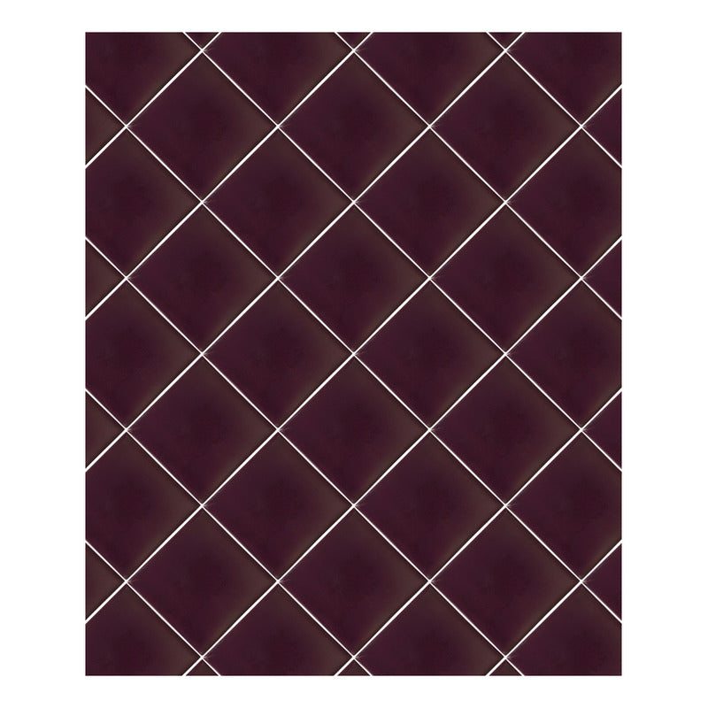 Azulejo 10.5cm Artesanal Talavera Liso 90pz Colores Uva