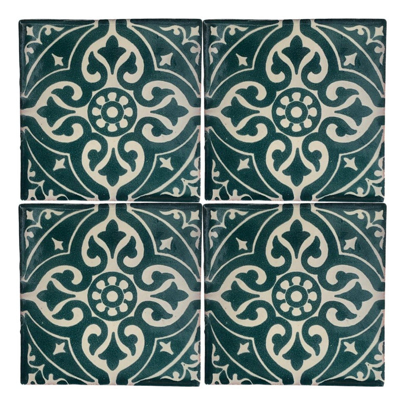 Azulejo Artesanal Tipo Talavera Liso 90pz #acls-38