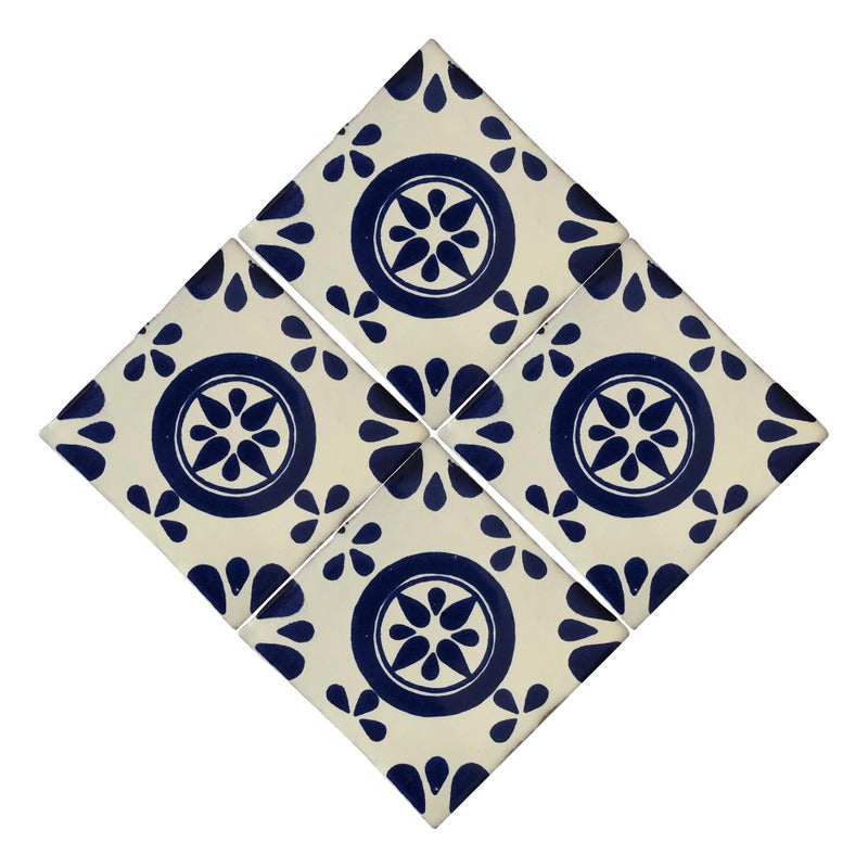 Azulejo Artesanal Talavera Liso 90pz #acls-50