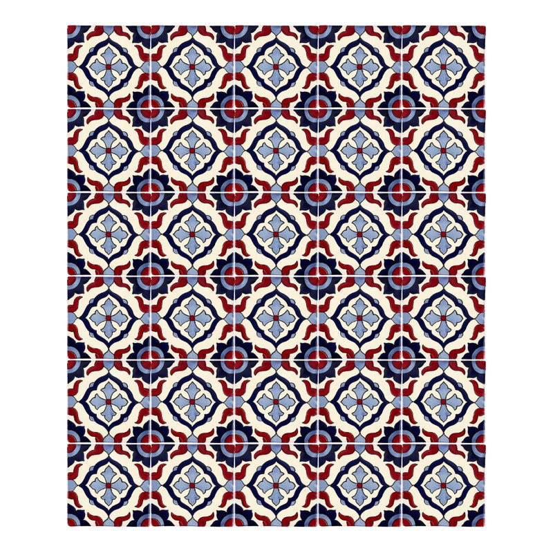 Azulejo Artesanal Talavera Liso 90pz #acln-48