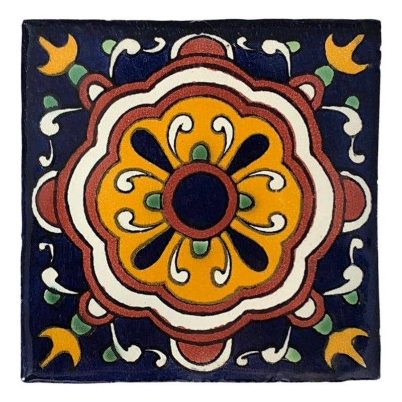 Azulejo Artesanal Tipo Talavera Liso 90pz #acln-59
