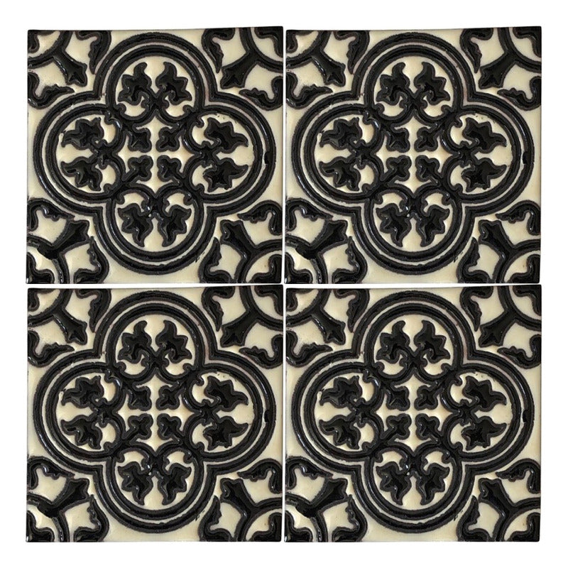 Azulejo Artesanal Talavera Relieve 90pz #acrs-37