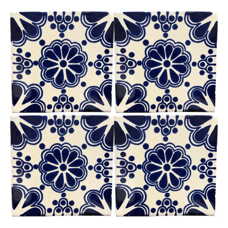Azulejo Artesanal Tipo Talavera Liso 90pz #acls-58