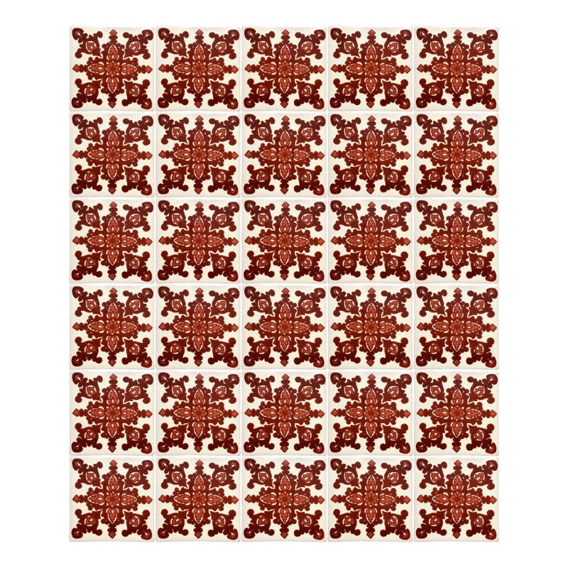 Azulejo 10.5cm Artesanal Talavera Liso 90pz #acls-94